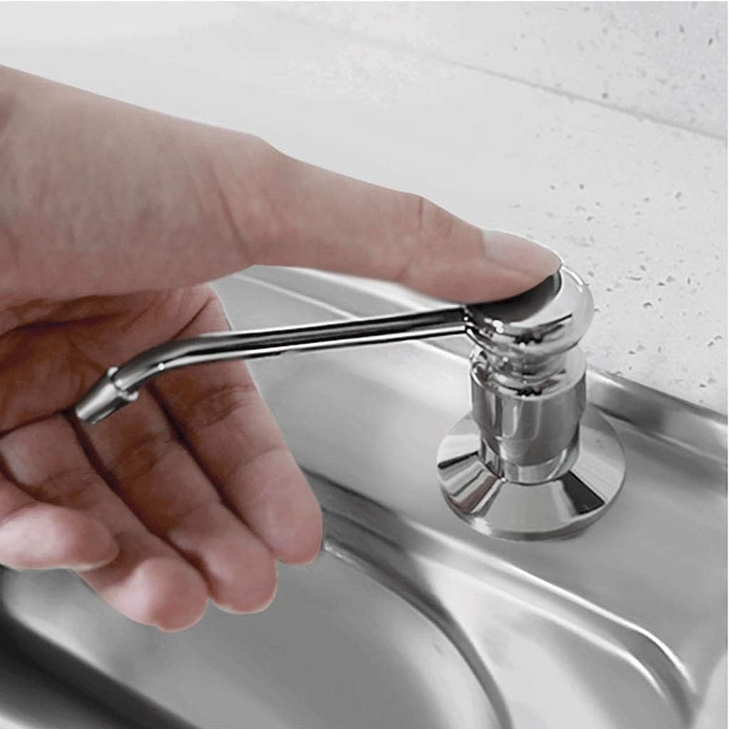 Countertop Soap Dispensers,with 8/14oz Bottle,Kitchen Sink Soap Dispenser Stainless Steel Countertop Pump,Lotion Built in Bottle, Soap dispensers, 350ml