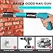 Concrete Nail Gun Kit, 5-Speed Adjustable Portable Manual Steel Nail Gun, Puncture 9mm Steel Plate, Silent Anti-Jam Design, Indoor Wall Shooting Tool for Home Woodworking & Professional Installation