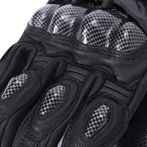 Harssidanzar KM046US Gloves Motorcycle For Mens Womens,Full Finger Motorbike Riding Powersports Knuckle Protection Road Racing Gloves Km046 thumb #3