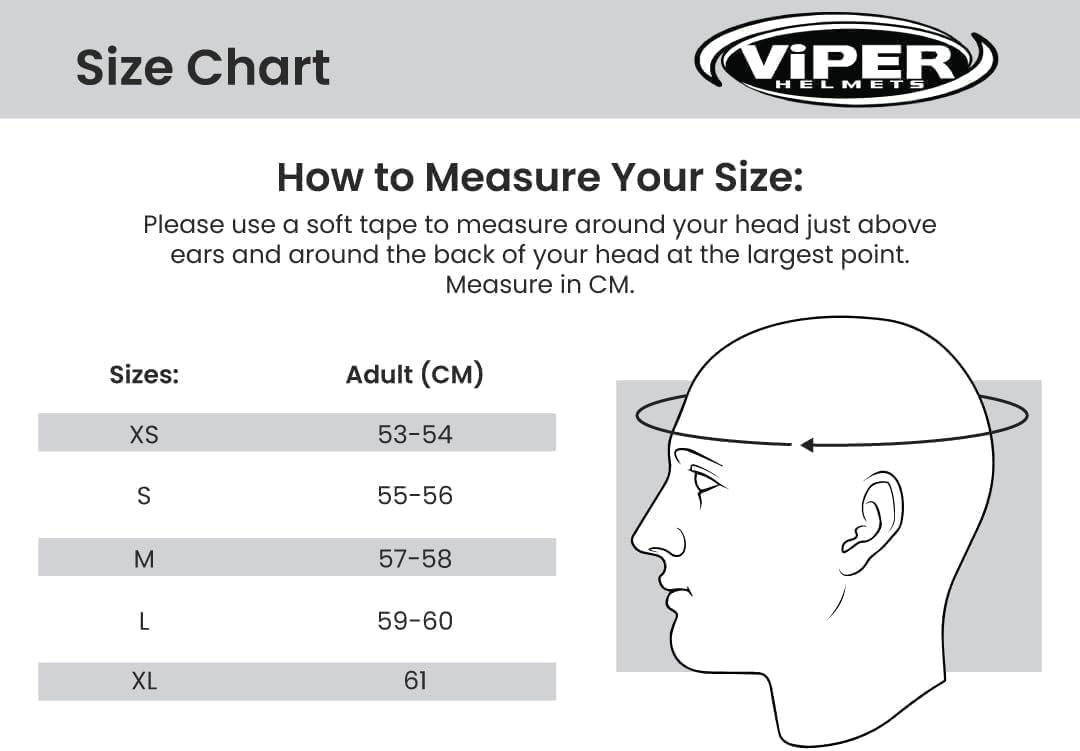 Casque de Moto Ouvert ViPER RSV19 - Casque Jet pour Scooter et Moto, pour Hommes et Femmes, avec visière Solaire