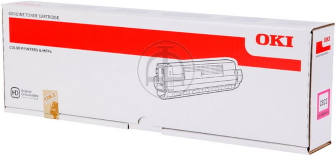 Oki C822 Toner Cartridge - Magenta