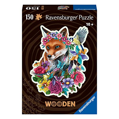 Ravensburger Wooden Puzzle 17512 - Bunter Fuchs - 150 Teile...