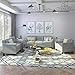 Homeify Miami 6 Seater Sofa Set 3+2+1 (Fabric) (Grey)