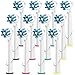 Produktbild ITECHNIK Aufsteckbürsten für Oral B Zahnbürste Elektrische Ersatz Cross Aufsätze Action, kompatibel mit Oral B Vitality, Pro Health, TriZone, Advance Power, Professional Care, 12er Aufsatzbürsten