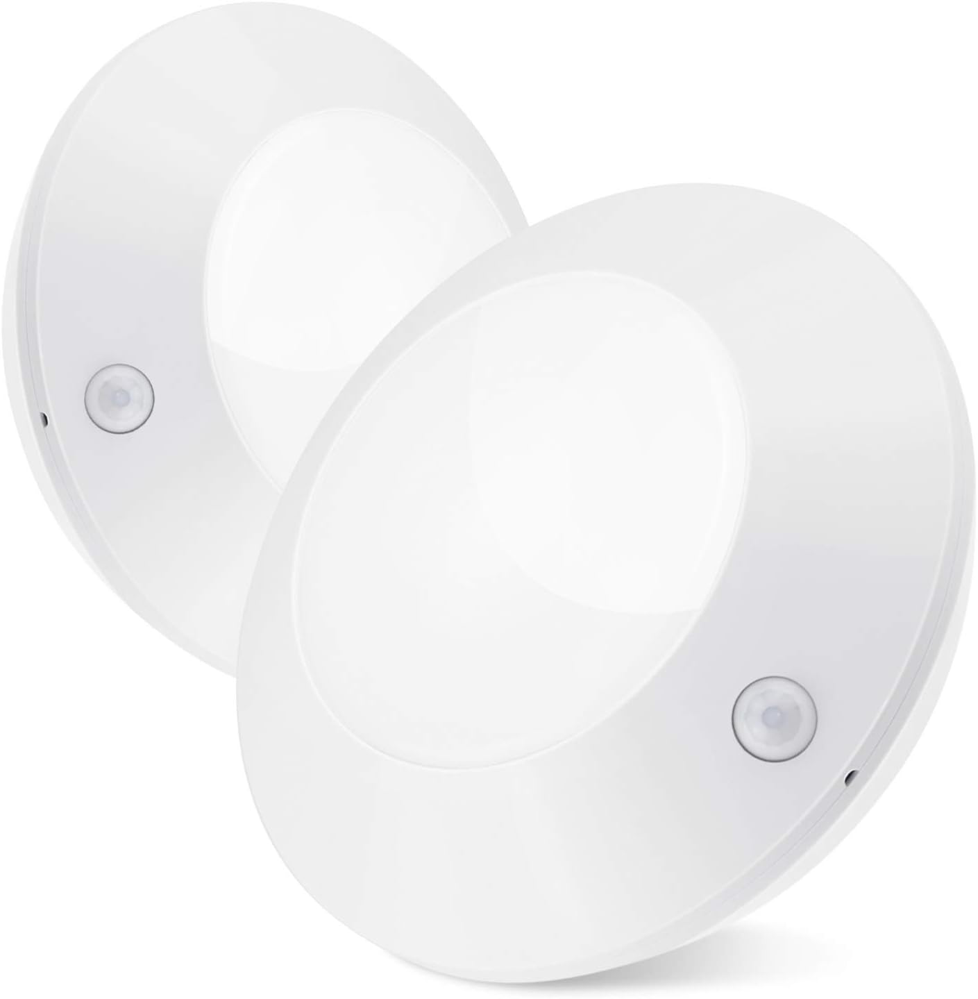 BIGLIGHT Wireless Ceiling Light Battery Operated, Motion Sensor Shower Light, Cordless LED Lights for Hallway Closet Pantry Bathroom Corridor Shed Laundry, 5 Inches, 250 LMS