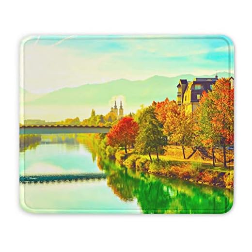 Österrikes flod Musmatta Present Souvenir 7,9 x 9,5 i 3 mm gummimatta