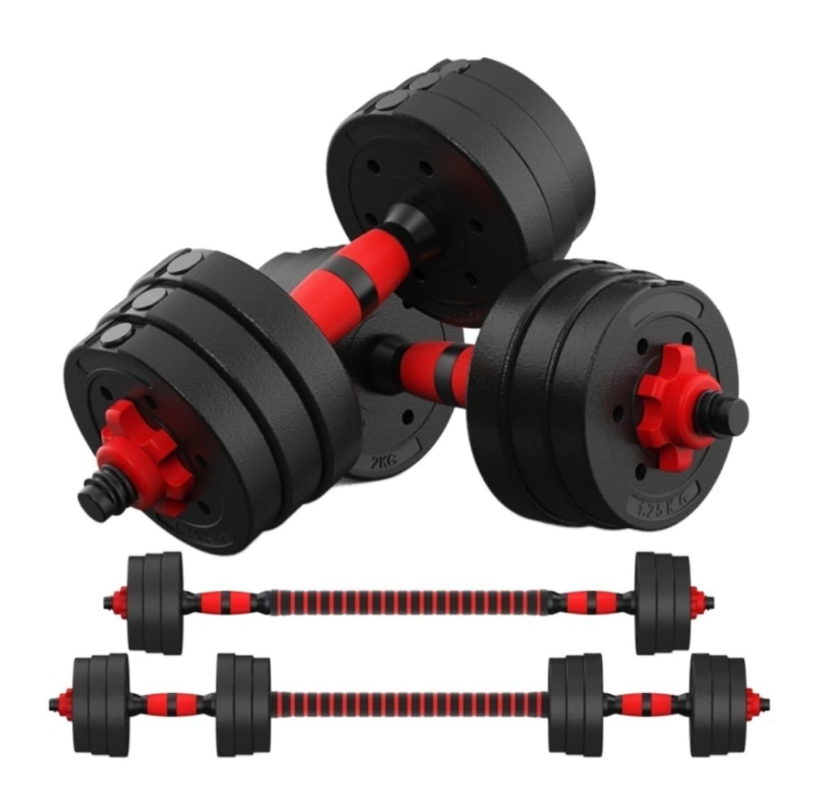 Manubrio, Set di manubri, set pesi, 2 pezzi, con regolabili, peso for body building, for esercizi in palestra