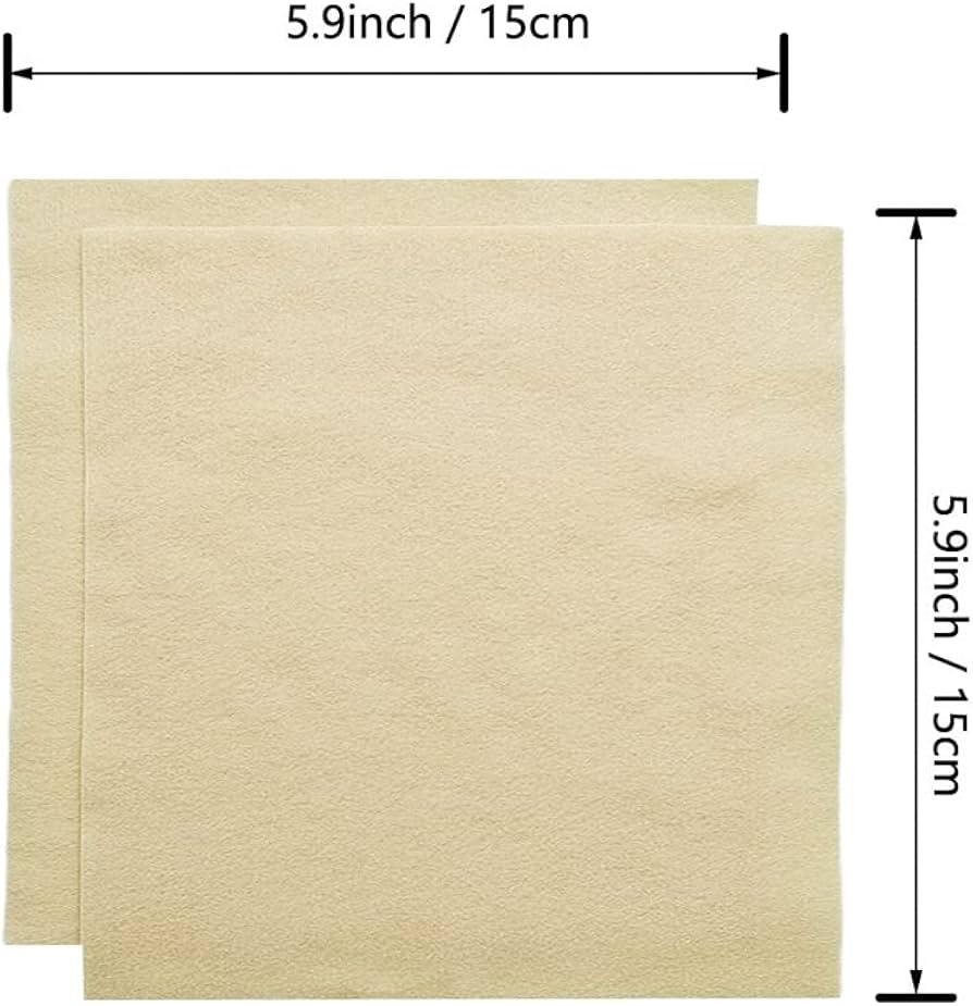 Jtnohx Zachte viltstof, flexibel knutselvilt, viltplaten voor speelgoed, 1,4 mm dik, 15 x 15 cm, gekleurd vilt voor doe-het-zelf en naaiprojecten (beige