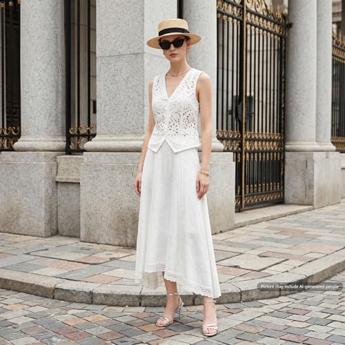 Image of RIBONGZ High Heels for Women Kitten Heeled Sandals with Ankle Strap Round Open Toe Strappy Stiletto Heels Comfort Summer Wedding Party Evening Prom Daily Dressy Shoes