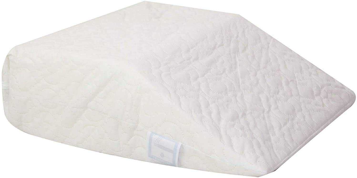 HANSON AND LANGFORD Leg Pillow - Elevating Wedge Upholstery Foam Rest Pillow | Ideal for Surgery | Breathable & Washable Quilted Cover | Reduces Knee, Ankle Pain & Improves Circulation