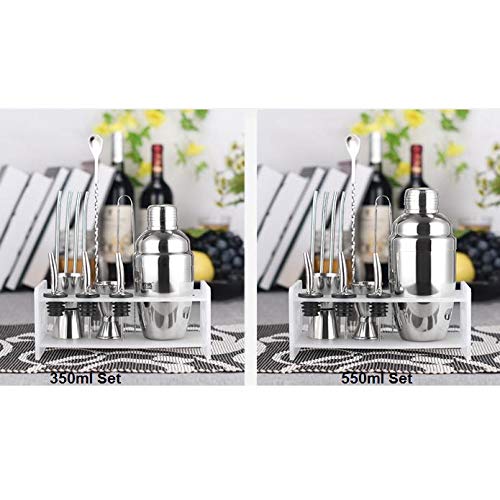 Set coctelera de acero inoxidable 350 ml miniatura 5