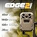 Moultrie Edge 2 Pro Cellular Trail Camera - Auto Connect Nationwide 4G LTE - On Demand 40MP Photo - 1440P Video with HD Audio - Ai False Trigger Elimination - 100 Ft Detection Range - No-Glow Flash