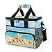 Jumbear Beach Starfish Shell grande picnic borsa termica riutilizzabile Tote bag congelabile portatile a prova di perdite impermeabile refrigerante Premium cestino per picnic viaggi campeggio