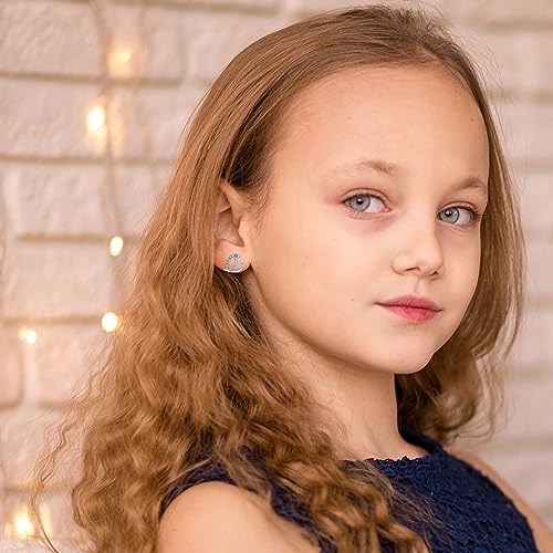 Girls Ballet & Gymnastics Stud Earrings - Rainbow Heart Dance Earrings for Recital Gifts4