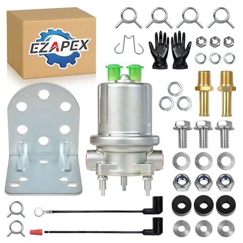 P4070 SP1130 Upgraded Universal Electric Fuel Pump Compatible with 12V systems in most passenger cars trucks SUVs and recreational vehicles In-Line Rotary Vane Pump