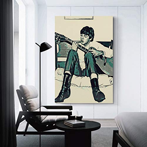 Paul Mccartney 14 Poster sur toile et décoration murale 40 x 60 cm - Les Beatles, Paul McCartney, John Lennon, RIngo Starr, George Harrison Paul Mccartney 14 Poster sur toile et décoration murale 40 x 60 cm – Image 4
