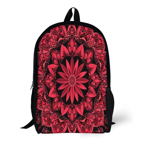 Sac à dos imprimé 3D géométrique - Cartable grand format 43 cm ultra-résistant
