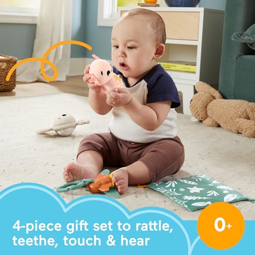 Image of Fisher-Price Baby Toys So Many Senses Set, 4 Sensory Activities for Developmental Play for Newborns Ages 0+ Months