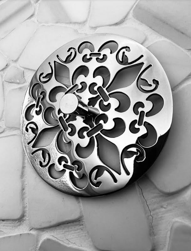 Colador Fleur De Lis para fregadero 3.15 pulgadas miniatura 3