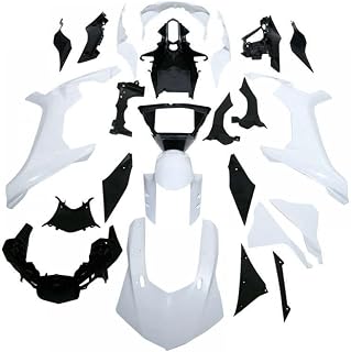 Conjunto de carrocería de carenado de motocicletas blancas sin pintar con YZF R1 2015 a 2019