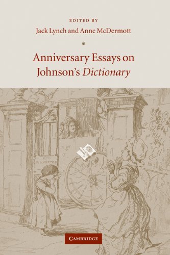 Anniversary Essays on Johnson's Dictionary