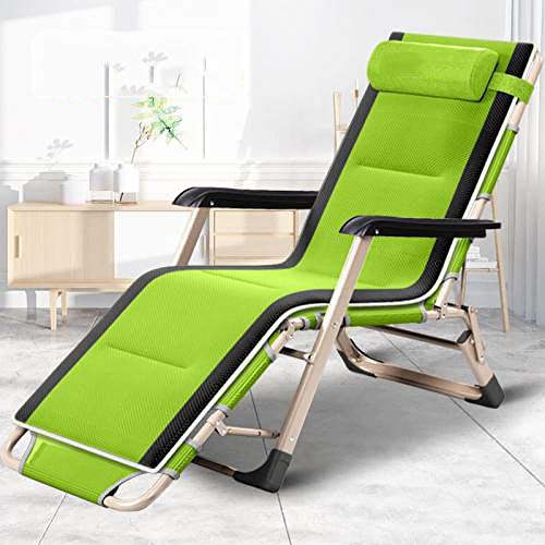 Chaise rembourrée inclinable pour soulager le dos au jardin ou camping