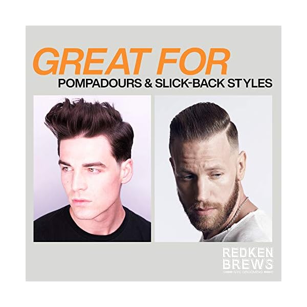 Redken Brews Cream Pomade For Men, Medium Hold, Natural Finish 3.4 Ounce