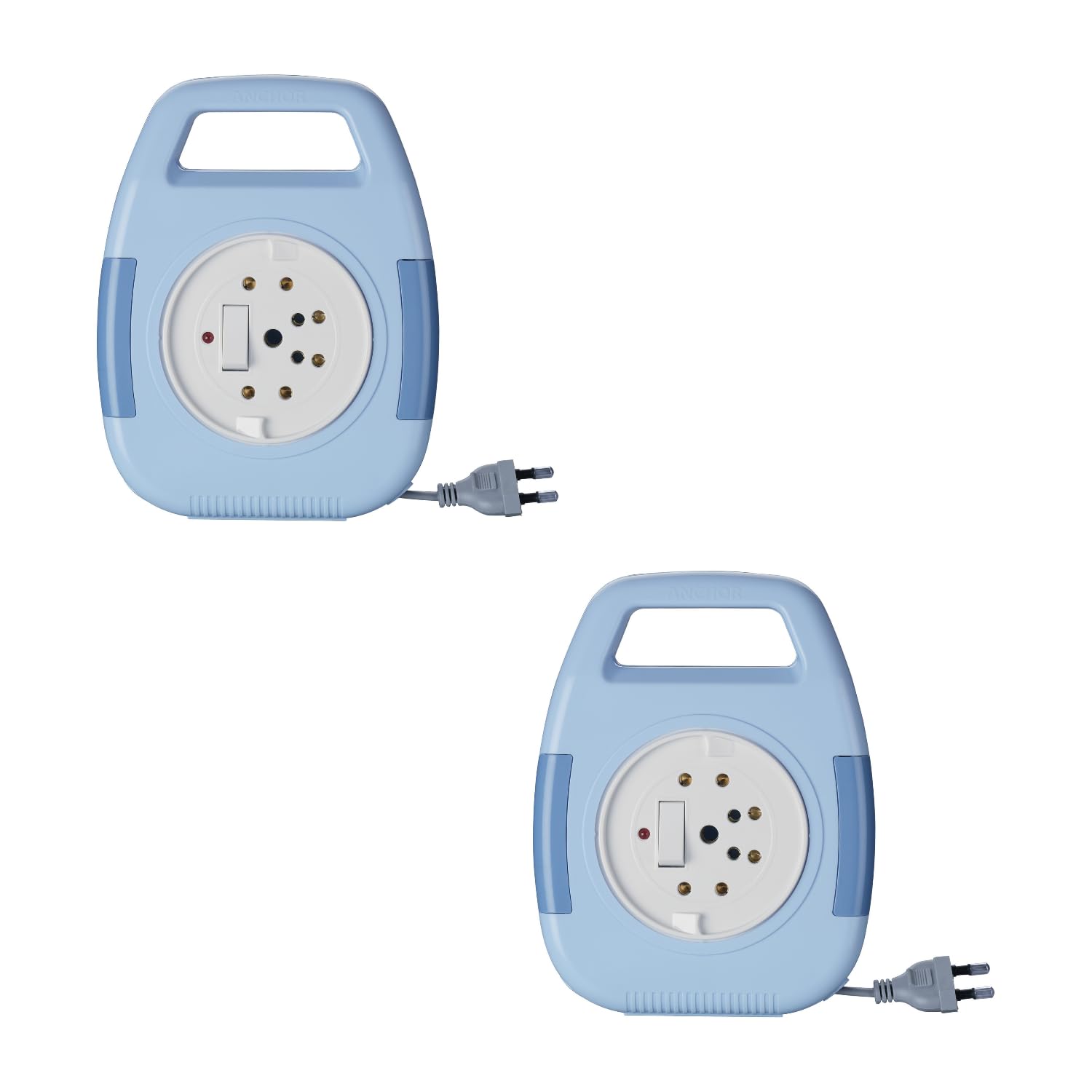 Anchor by Panasonic 6A 2 Pin Flex Box with Indicator & Handle | 8 Mtr Extension Flex Box for Home, Office (Blue, 5219, Pack of 2) (B07QYB52PQ) Amazon Price History, Amazon Price Tracker