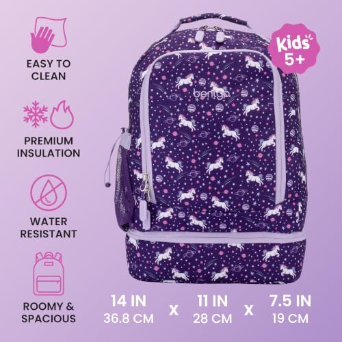 Image of Bentgo Kids 2-in-1 Backpack & Insulated Lunch Bag with Padded Straps