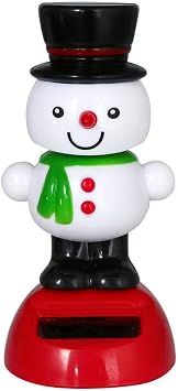 Solar Dancing Toy Christmas Theme Figure Bobble Head Toy Dancing Swinging Animated Bobble Dancer Toy for Party Ornament, Home Desk Decoration - #2