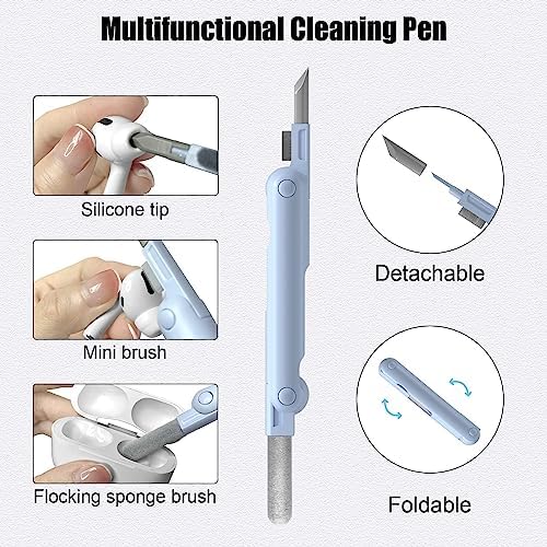 7'si 1 Arada Elektronik Temizleme Kiti, Klavye, Kulaklık, Kamera, Telefon Temizleyici, Çok Fonksiyonlu Temizleme Kalemi, Silikon Uçlu - Görsel 2