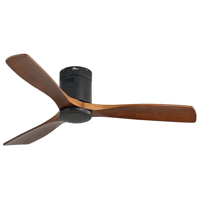 Soilsiu 52 Inch Low Profile Ceiling Fans with Lights and Remote, Quiet