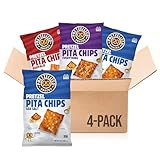 PRETZELIZED Snacks Pretzel Pita Chips Variety Pack (Pack of 4) 2 Sea Salt, 1 Everything, 1 Buffalo MultiPack