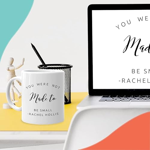 Miniatura 6 de Author - Taza de café de 11 onzas, color blanco con texto en inglés "You Were Not Made To Be Small Writer", tazas inspiradoras de regalo para