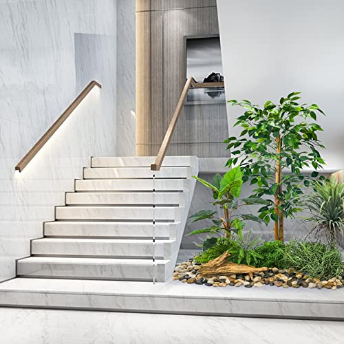 Ficus Artificial Trees - Fake Ficus Silk Tree For Home Decor Fake Plants Indoor For Bedroom Beach Party Garden Patio Wedding Decoration (4 Ft - 2Packs) #TOP6