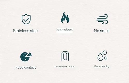 Miniatura 7 de Herramientas y accesorios de cocina blancos y dorados, herramientas de cocina de lujo de 7 piezas con asas antideslizantes, juego de utensilios de