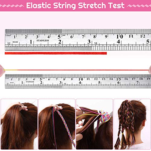 Image of Elastic String for Bracelets, Selizo Bracelet Bead String Elastic Cord for Bracelets, Necklace, Beading, Jewelry Making and Braided Hair Styling (1.2 MM, 109 Yards, Rainbow Color)