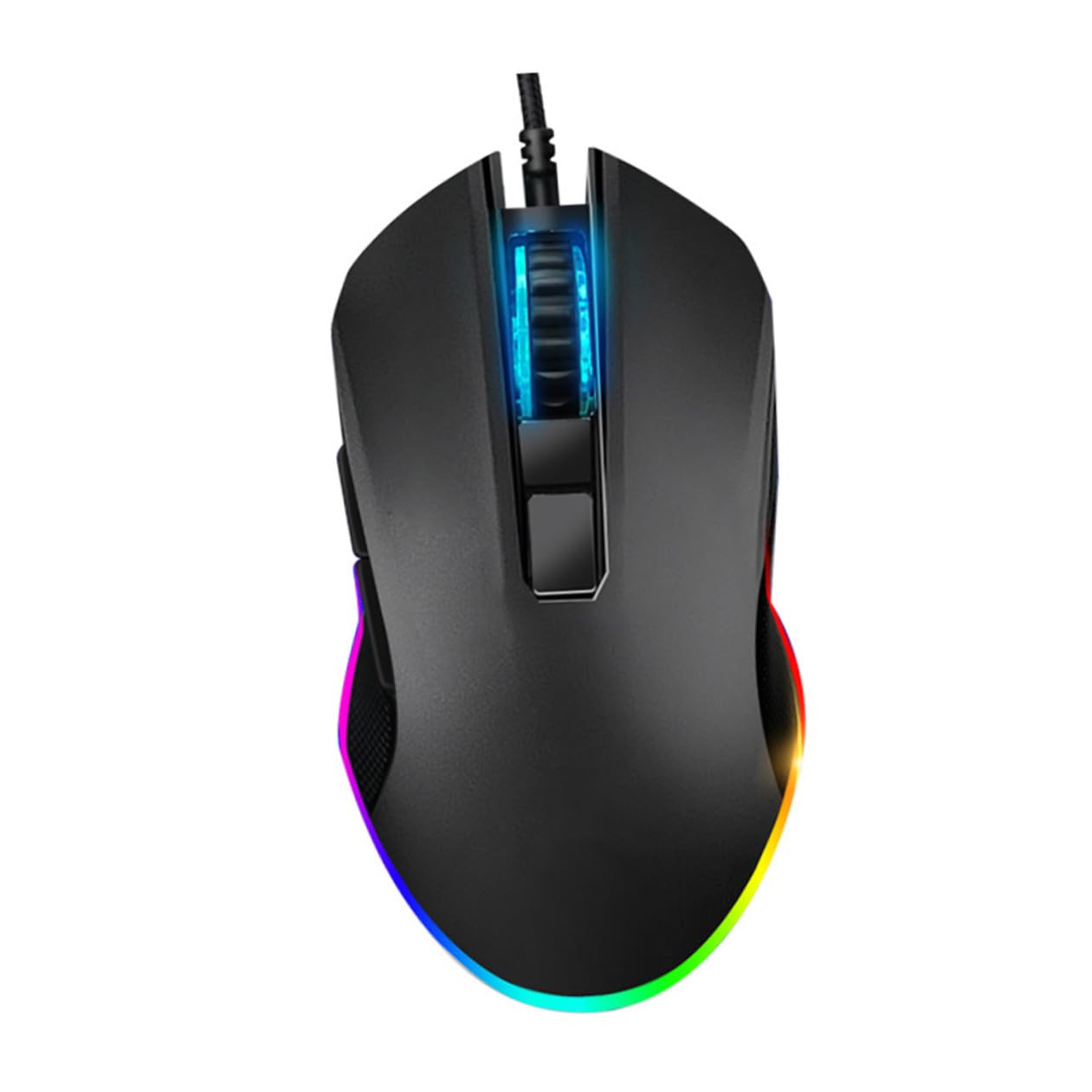 Tastiera Gaming Retroilluminata Cablata con Mouse, per Videogiochi | Abs Nero, Monomanuale per Giovani, Uso in Home Entertainment e Dormitorio, Design Semplice e Pratico