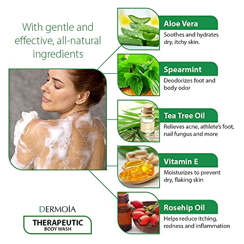 Tea Tree Oil Body Wash - Tea Tree Oil For Toe Nail Fungus & Back Acne Body Wash - Tea Tree Soap For Itchy Eczema Relief & Sensitive Skin Body Wash - Hydrating Body Wash For Jock Itch & Athletes Foot #TOP2