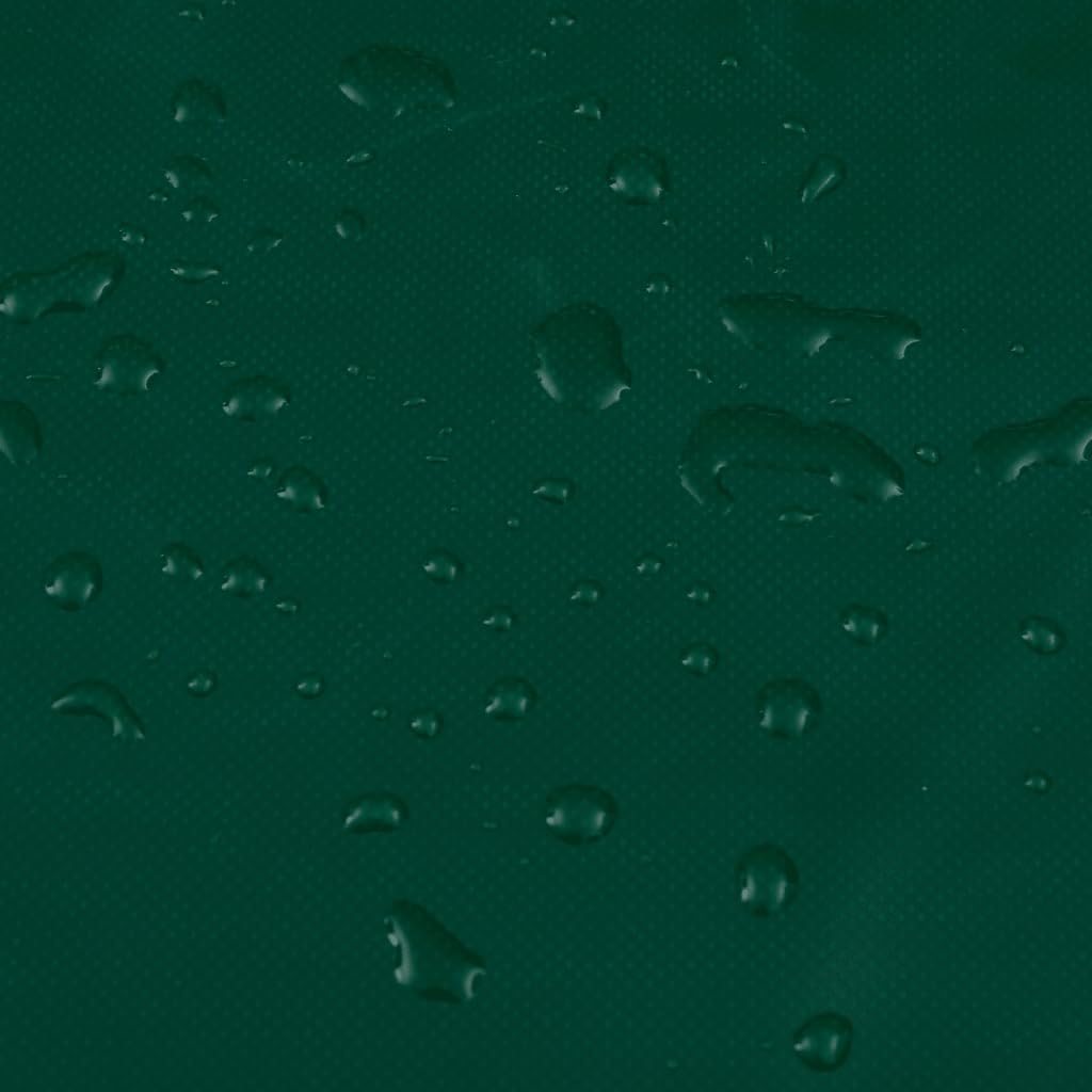 Telone verde in tela con rivestimento in PVC, 1,5 x 2 m, 650 g/m², antistrappo, impermeabile, resistente ai raggi UV, con occhielli, per giardino, costruzione, campeggio, auto, moto, barca