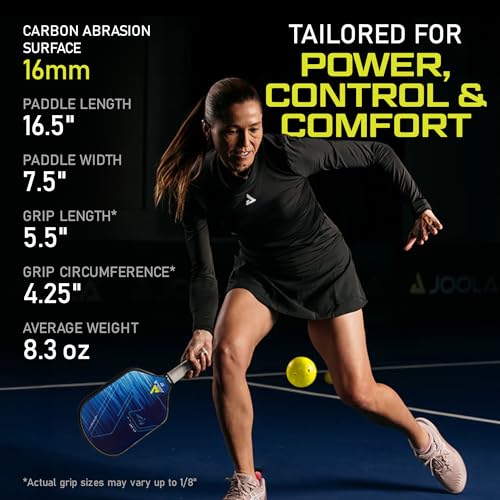 Image of JOOLA Ben Johns Hyperion Pro Pickleball Paddle - Tournament Edition Pickleball Racket - World Champion Surface Technology Options - Polypropylene Honeycomb Core 13.5mm, 14mm, or 16mm