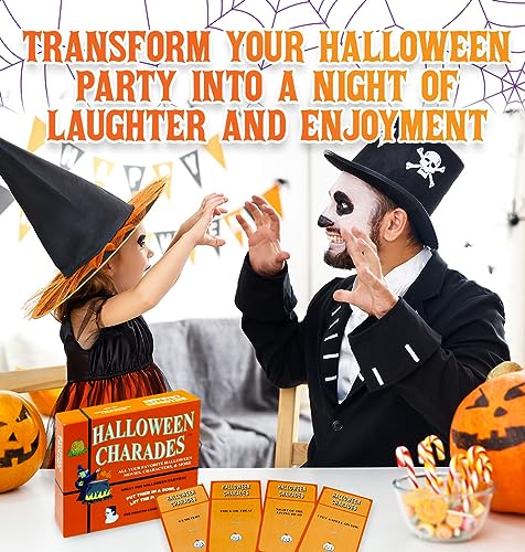 Halloween Charades - The Perfect Halloween Party Game - This Original Charades Game Has Characters Like Count Dracula And More From Your Favorite Halloween Horror Movies And Halloween Tv Shows! #TOP3
