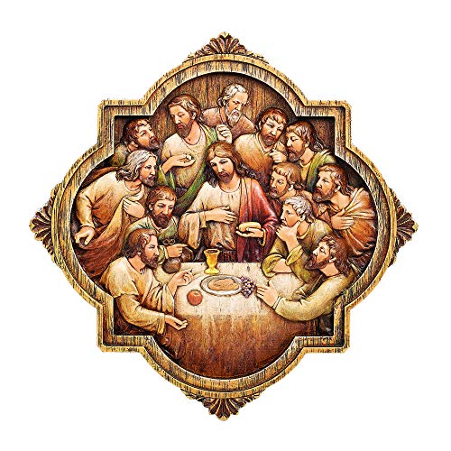Joseph's Studio by Roman - Last Supper Wall Plaque, Carved