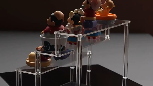 Amazon.co.jp: Quikaboo アクリル ディスプレイスタンド 3段 30cm 透明