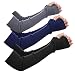 NOVAWO Women’s Premium 100% Wool Arm Warmers Fingerless Gloves with Thumb Hole
