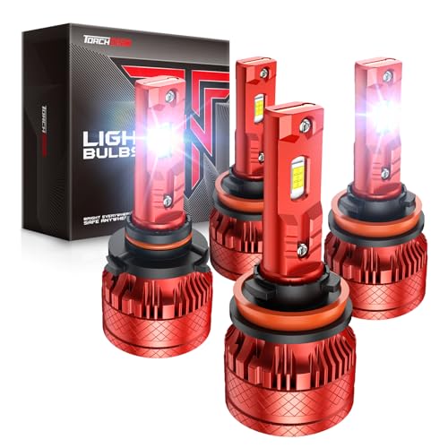 Image of Torchbeam 9005 H11 LED Bulb Combo 127000LM 6500K 2026 Pro Lighting Kit, 4 Pcs Set