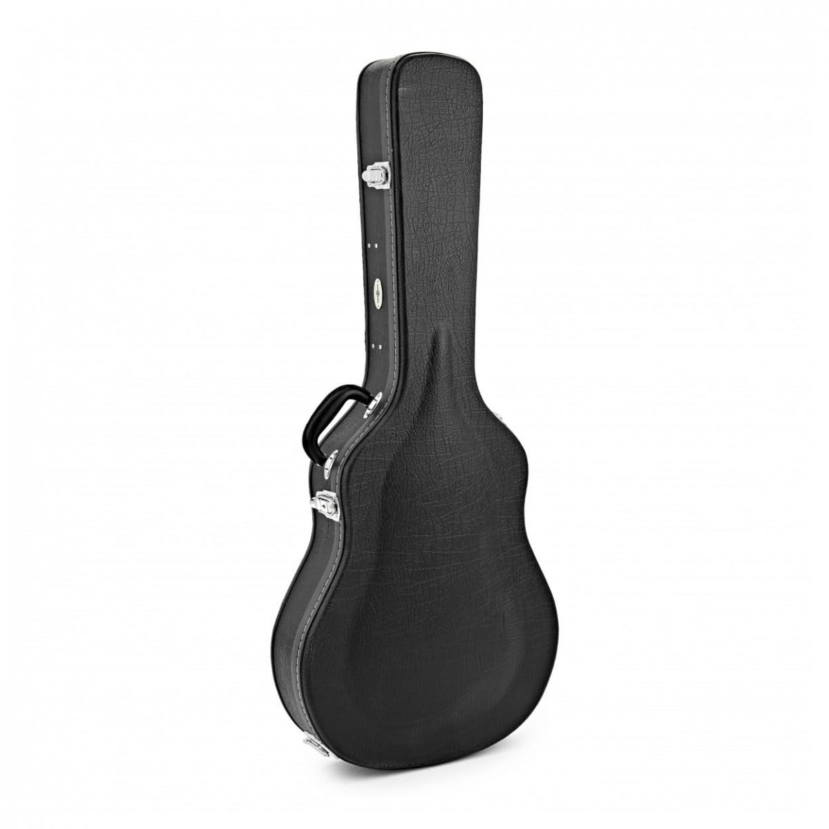 gear4music Estuche rígido Robusto para Guitarra semiacústica, Negro | Protección de alto nivel para guitarras semi-acústicas y arch-top, cierres con llave estilo vintage, interior acolchado
