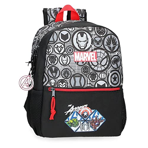 Marvel Avengers Los Vengadores Mochila de Paseo, Negro