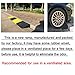 foriy Rubber Curb Ramp 2'' Driveway Ramp 1 Pack Heavy Duty Car w/4 Expansion Screws Loading Rubber Ramp for Cars Forklifts Trucks Motorcycle Wheelchairs 39''(L) X6''(W) X2''(H)