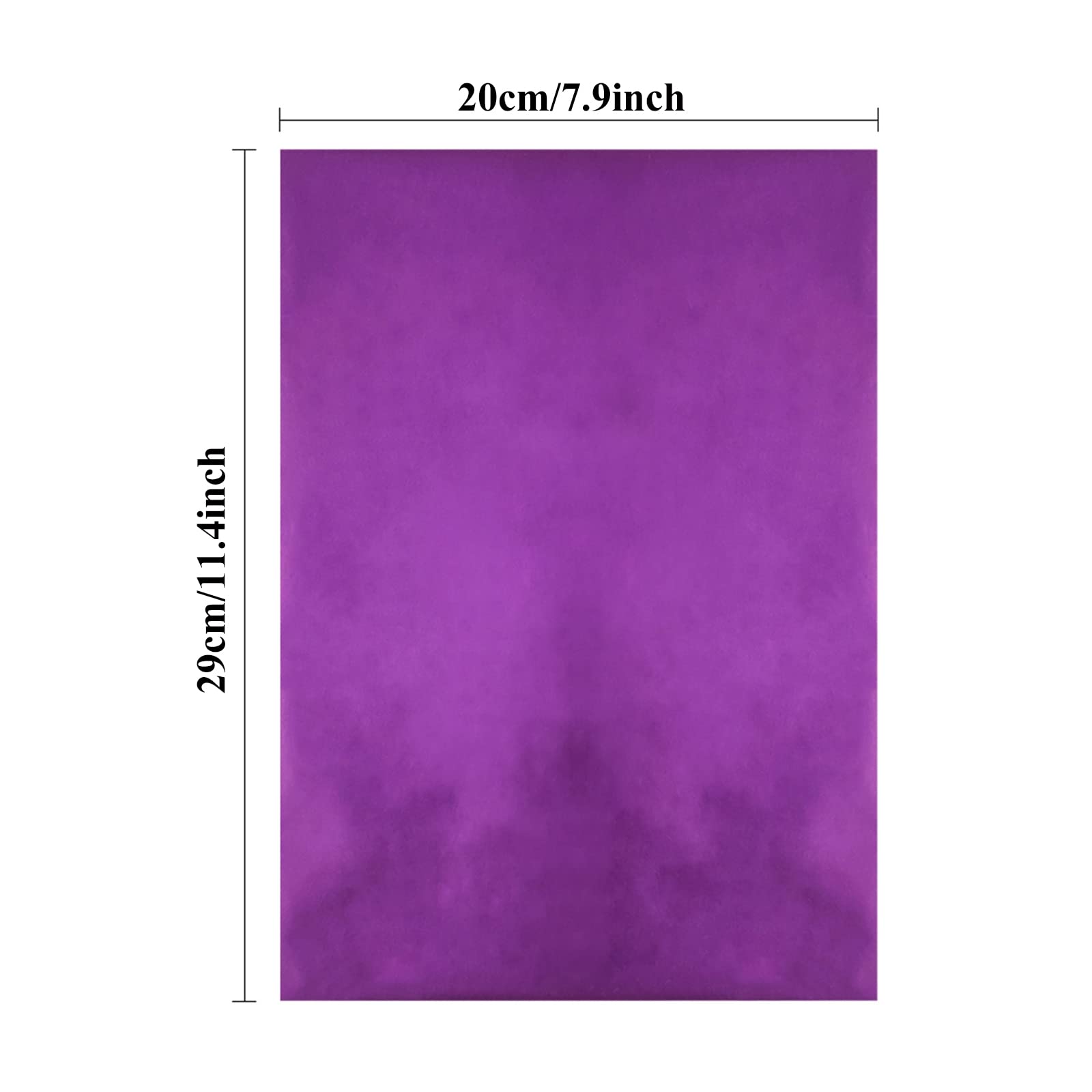 Briartw 100 Sheets Purple Hot Foil Paper,20x29cm Toner Reactive Foil Hot Stamping Foil Paper by Laser Printer and Laminator for Scrapbooking Craft Cardmaking DIY Album Decoration - Image 2